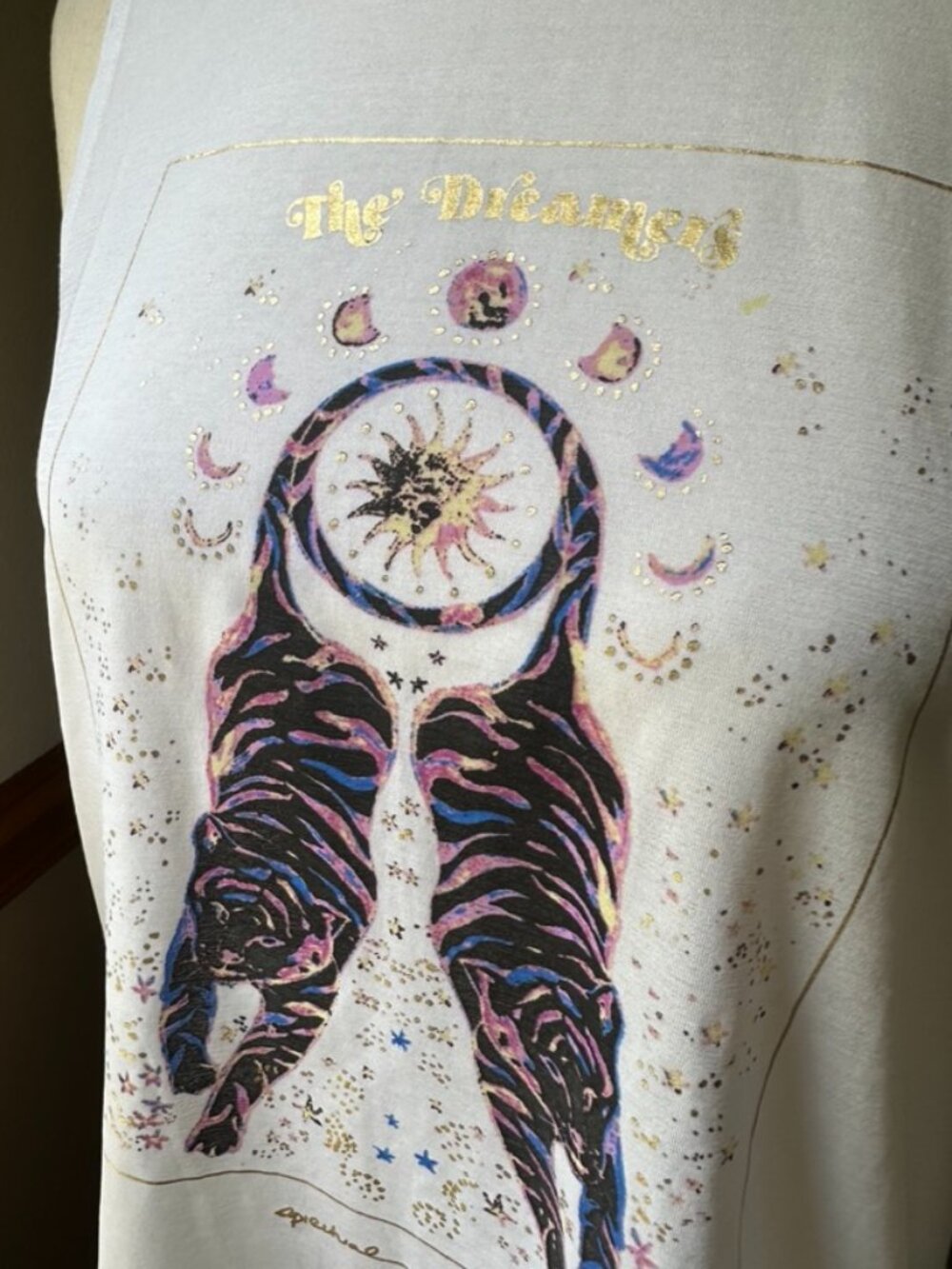 Spiritual Gangster Women's Muscle Tank, Tiger Graphic, L - Picture 2 of 8